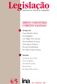 Legislação : cadernos de ciência de legislação N.4/5 (Abr-Dez.1992)